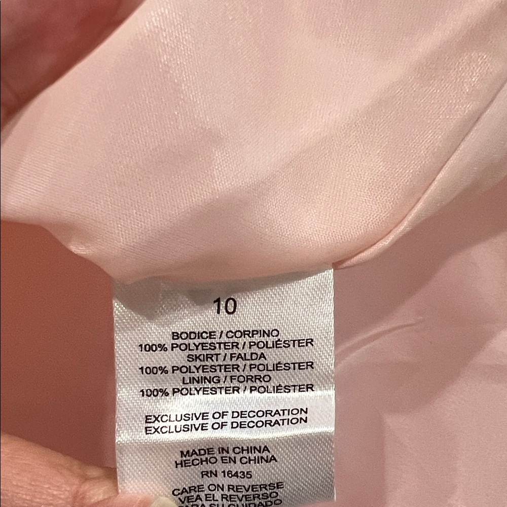 Nannette Blush Rosette Kids Formal Dress - Picture 10 of 11